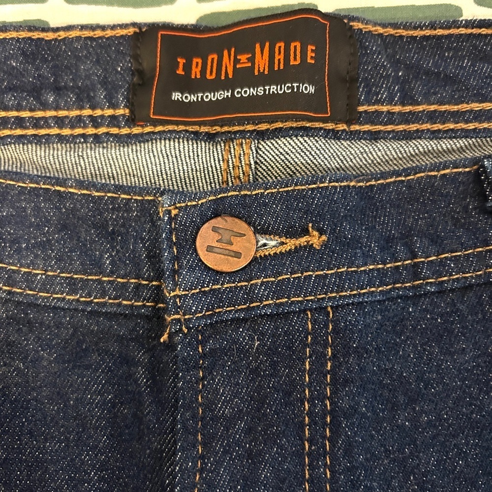 IRON MADE Utility Work Jeans 42x31 Dark Wash Carpenter Pants NWT MSRP $69 - Picture 5 of 7